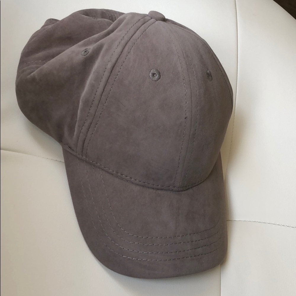 NEW LOOK MENS GREY SUEDE HAT